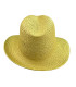 ADJUSTABLE ASYMMETRICAL VEGETABLE FIBER HAT FOR WOMEN