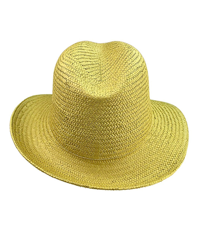 ADJUSTABLE ASYMMETRICAL VEGETABLE FIBER HAT FOR WOMEN