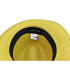 ADJUSTABLE ASYMMETRICAL VEGETABLE FIBER HAT FOR WOMEN