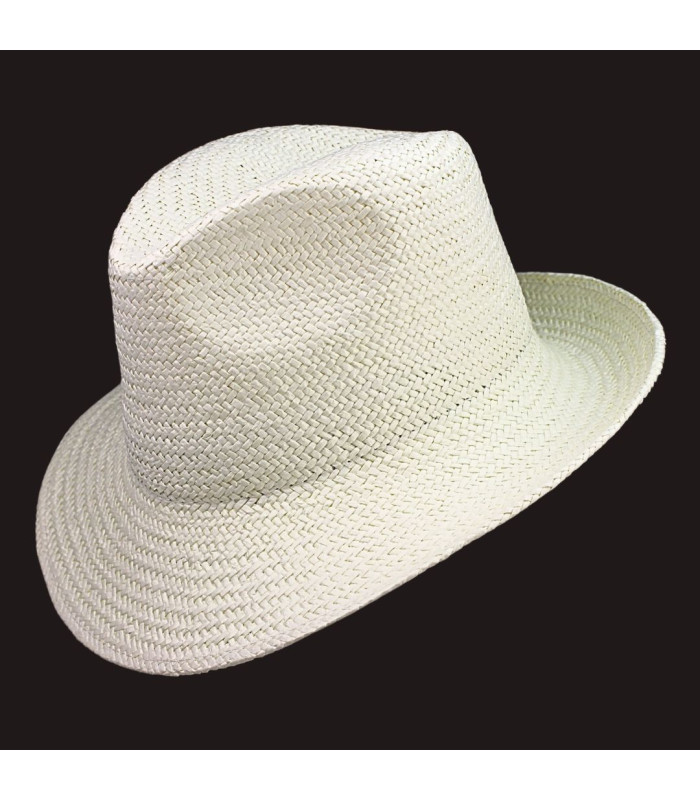 ADJUSTABLE ASYMMETRICAL VEGETABLE FIBER HAT FOR WOMEN
