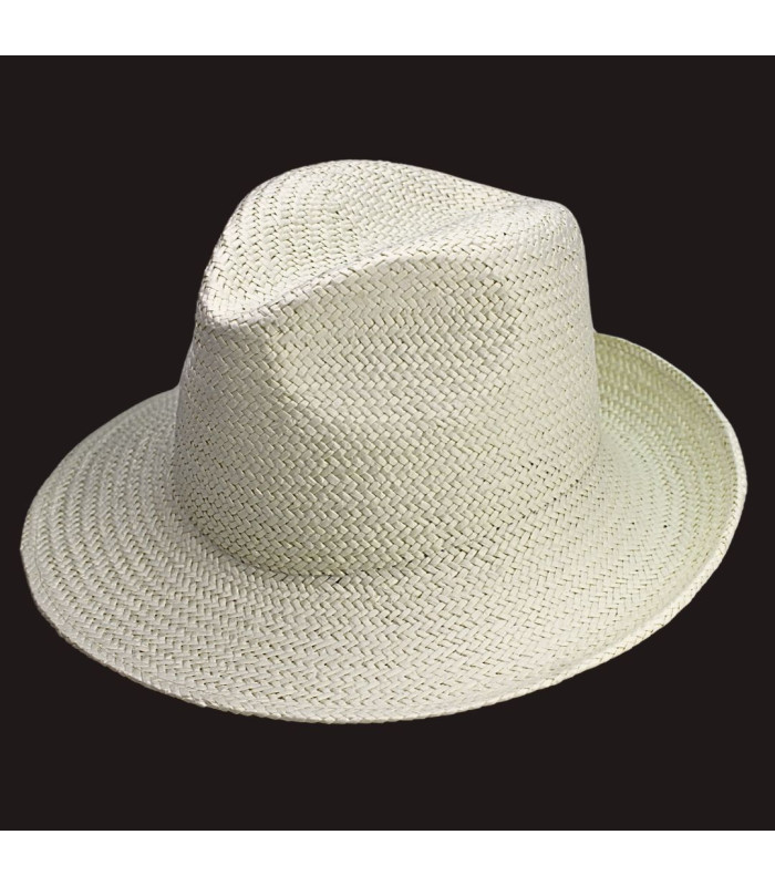 ASYMMETRISCHER VERSTELLBARER HUT AUS PFLANZENFASERN FÜR DAMEN