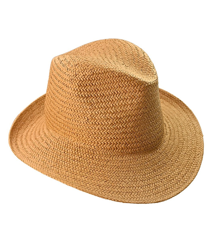 SOMBRERO AJUSTABLE ASIMÉTRICO DE FIBRAS VEGETALES PARA SEÑORA