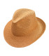 ADJUSTABLE ASYMMETRICAL VEGETABLE FIBER HAT FOR WOMEN