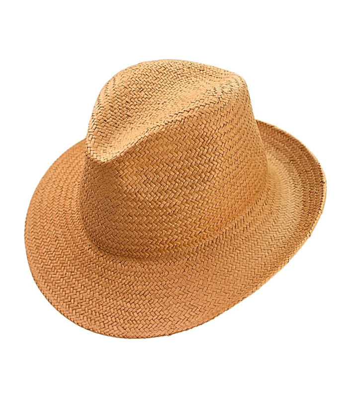 ADJUSTABLE ASYMMETRICAL VEGETABLE FIBER HAT FOR WOMEN