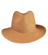 ADJUSTABLE ASYMMETRICAL VEGETABLE FIBER HAT FOR WOMEN