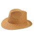 ADJUSTABLE ASYMMETRICAL VEGETABLE FIBER HAT FOR WOMEN