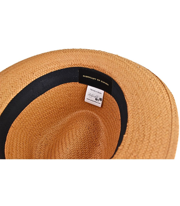 SOMBRERO AJUSTABLE ASIMÉTRICO DE FIBRAS VEGETALES PARA SEÑORA