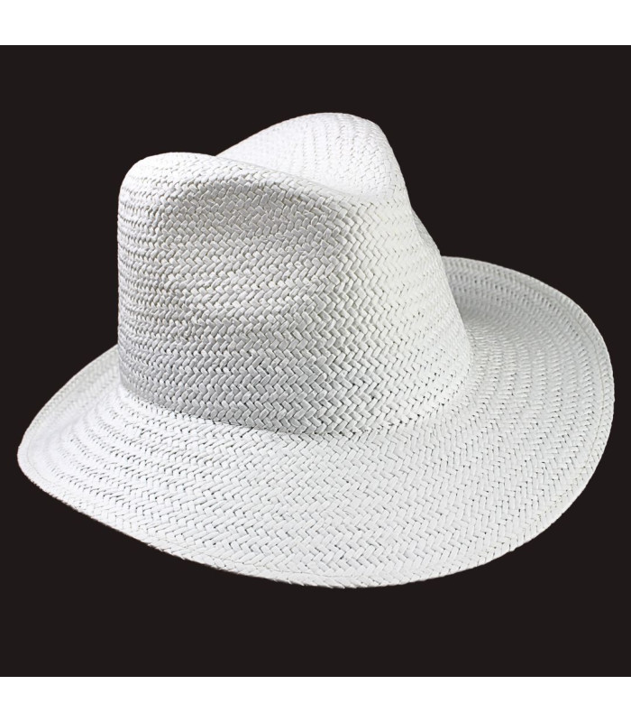 SOMBRERO AJUSTABLE ASIMÉTRICO DE FIBRAS VEGETALES PARA SEÑORA