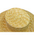 NATURAL BRAIDED STRAW WIDE-BRIM HAT FOR WOMEN – ADJUSTABLE