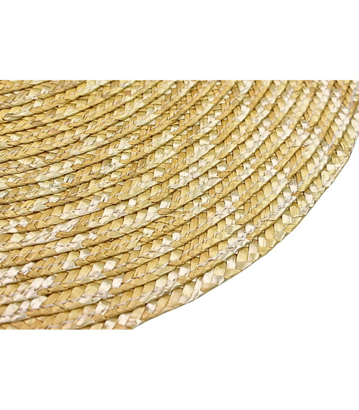 PAMELA DE PALHA NATURAL TRANÇADA PARA SENHORA – TAMANHO ÚNICO AJUSTÁVEL