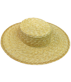 CANOTIER DE PALHA NATURAL TRANÇADA PARA SENHORA – AJUSTÁVEL