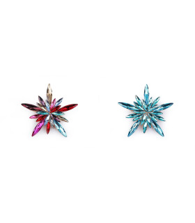 BROCHE COM PEDRARIA – FLOCOS DE NEVE