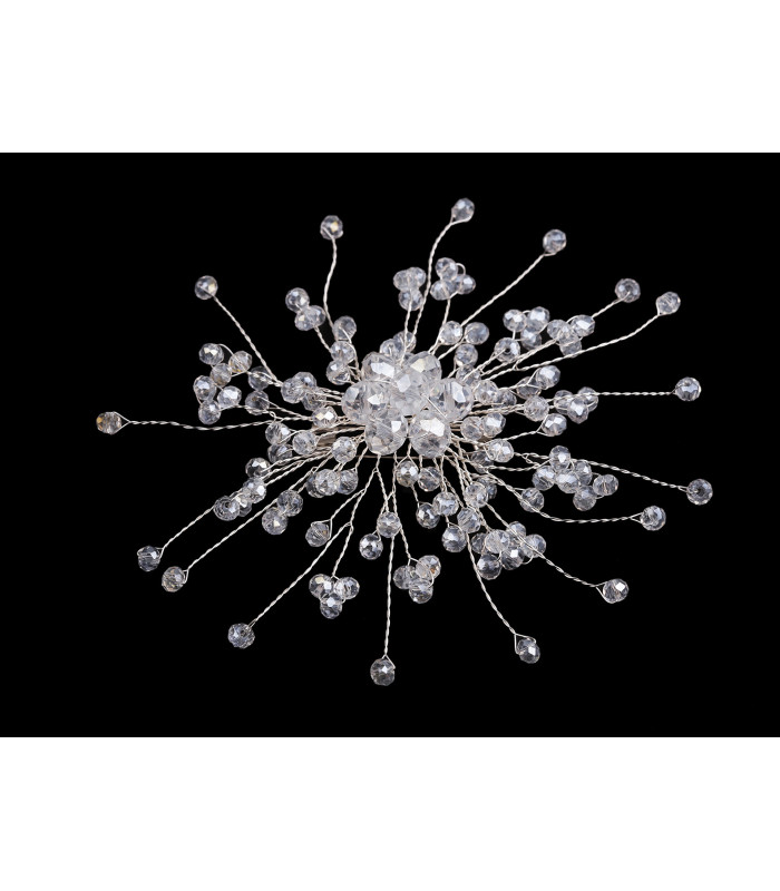 BROCHE ARTESANAL COM CONTAS DE VIDRO