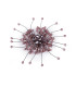HANDMADE BROOCH WITH GLASS BEADS