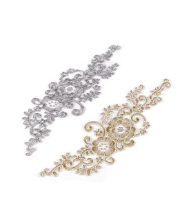 FLORAL LUREX APPLIQUÉ