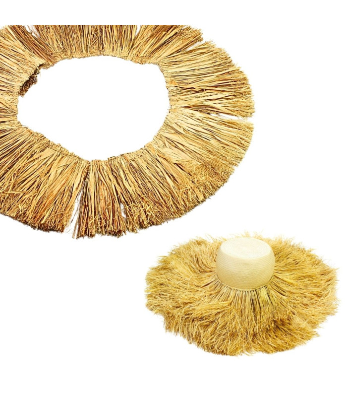 100% NATURAL RAFFIA FRINGE - 15CM X 1M