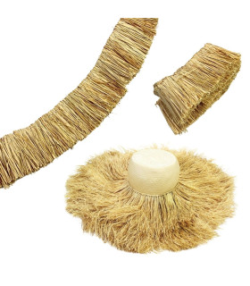 NATURAL RAFFIA FRINGE 100% - 5CM X 1M
