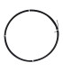 ALAMBRE DE SOMBRERERÍA FORRADO DE HILO DE RAYÓN (DURO) - 1MM X 10M