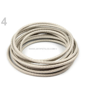 Cordon Joyeria "celosia" Gris Claro 1 Mt. X 4,5 Mm.