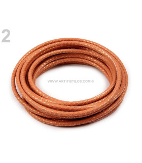 Cordon Joyeria "celosia" 1 Mt. X 4,5 Mm. Naranja Claro