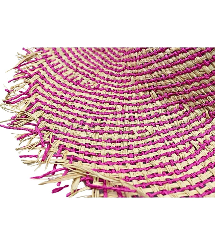 MISCH-CAPELINE AUS RAFFIA UND PAPIERFASER