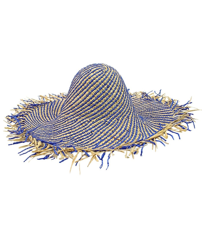 CAPELINA MISTA DE RÁFIA E FIBRA DE PAPEL