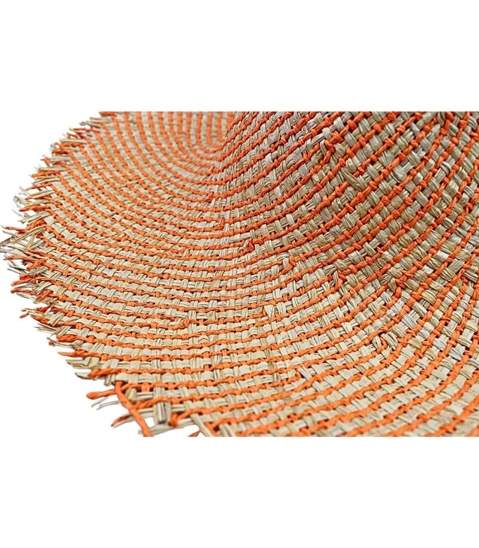 MISCH-CAPELINE AUS RAFFIA UND PAPIERFASER