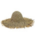 RAFFIA AND PAPER FIBER MIXED HAT BODY