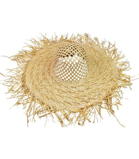 CAPELINA DE RAFIA 100% CON COPA CALADA
