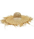CAPELINA DE RAFIA 100% CON COPA CALADA
