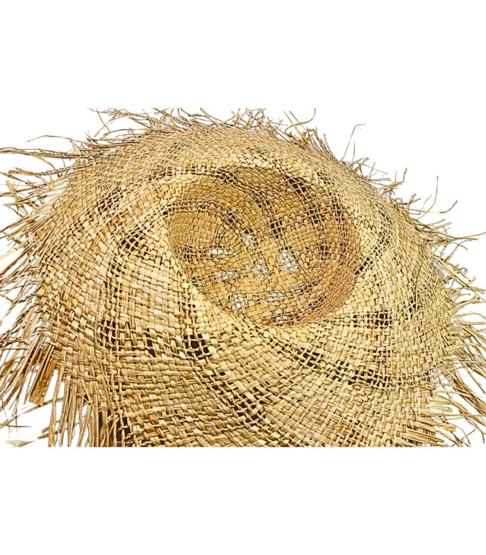 CAPELINA DE RAFIA 100% CON ACABADO DE CUERDA