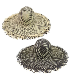 CAPELINA BICOLOR DE FIBRA DE PAPEL