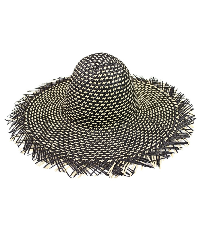 CAPELINA BICOLOR DE FIBRA DE PAPEL