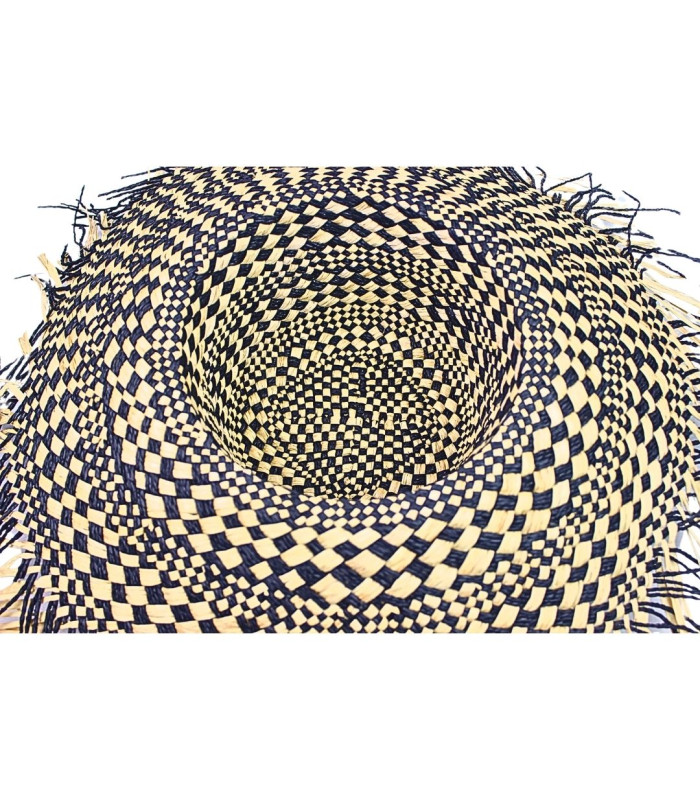 CAPELINA DE RAFIA 100% Y FIBRA DE PAPEL TRENZADA