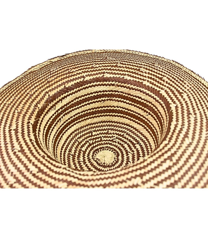 CAPELINE AUS PAPIERFASER MIT GEFLOCHTENEM FINISH