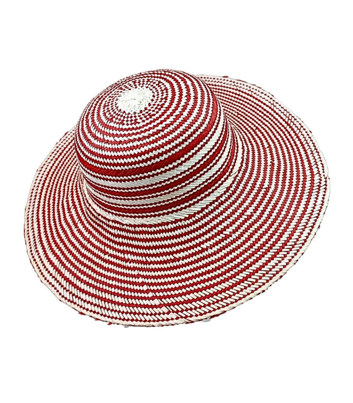 CAPELINE AUS PAPIERFASER MIT GEFLOCHTENEM FINISH