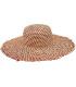 PAPER FIBER HAT WITH RAW EDGE FINISH
