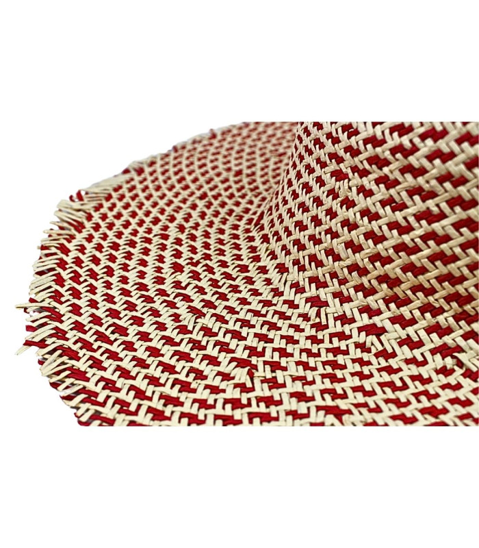 CAPELINA BICOLOR TRENZADA DE FIBRA DE PAPEL