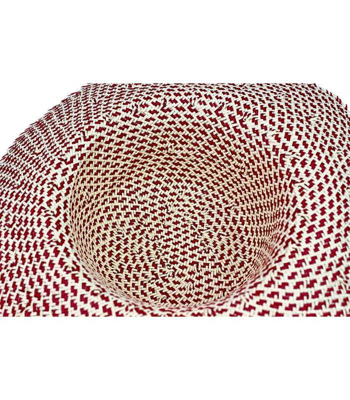 CAPELINA BICOLOR TRENZADA DE FIBRA DE PAPEL