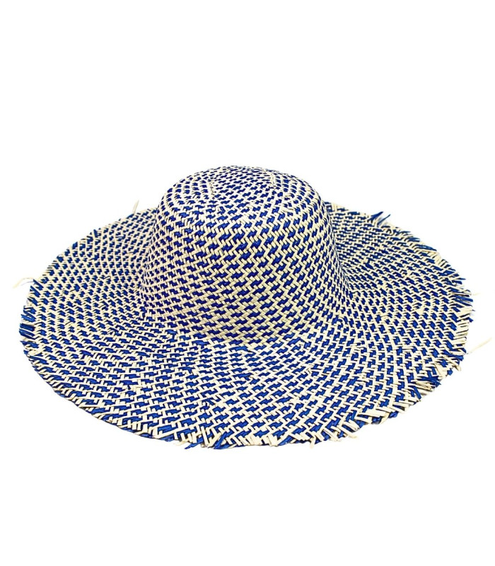 TWO-TONE BRAIDED PAPER FIBER CAPELINA