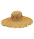 CAPELINA AUS PAPIERFASER MIT FRANSENABSCHLUSS