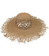 PAPER FIBER CAPELINA WITH FRINGED FINISH