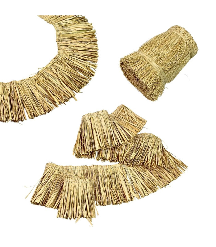 100% NATURAL RAFFIA FRINGE - 10CM X 1M