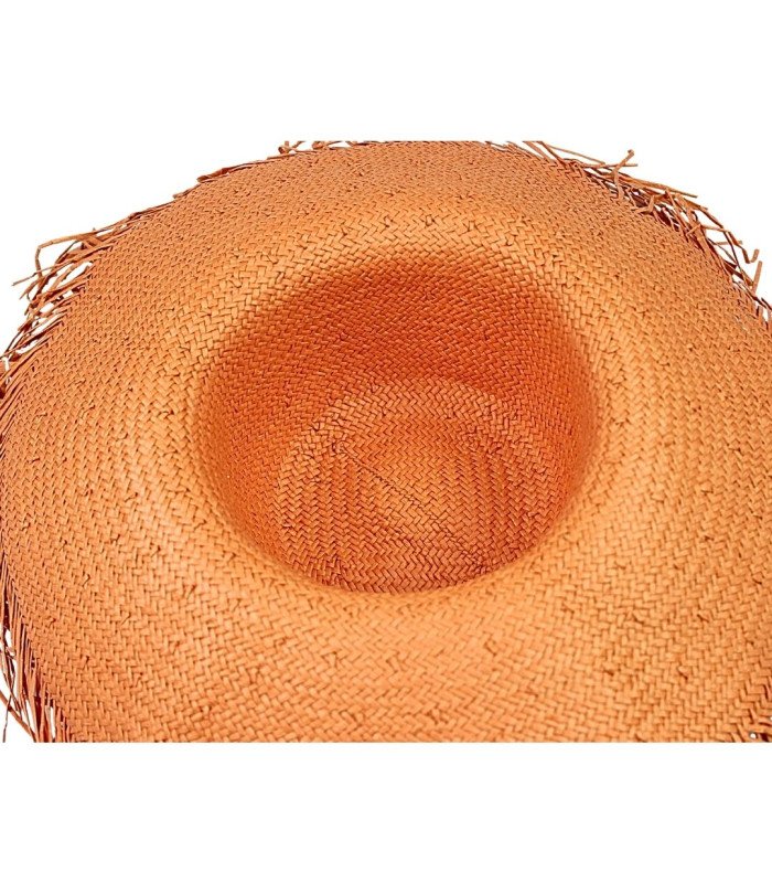 CAPELINA DE FIBRA DE PAPEL TRANÇADA – ACABAMENTO COM FRANJAS