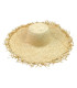 BRAIDED RAFFIA STRAW CAPELINE – FRINGED FINISH