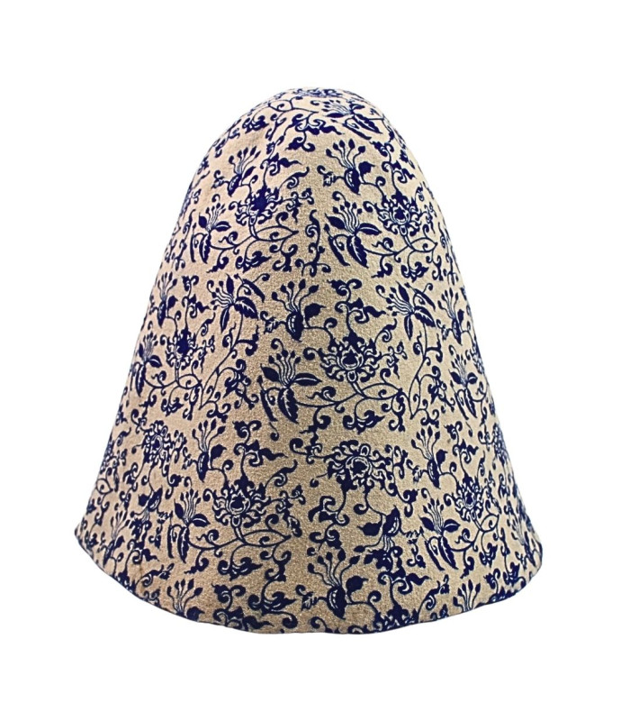 CONE DE FELTRO ESTAMPADO FLORAL – LÃ MERINO 100%