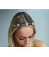 DOUBLE ROW RHINESTONE TIARA