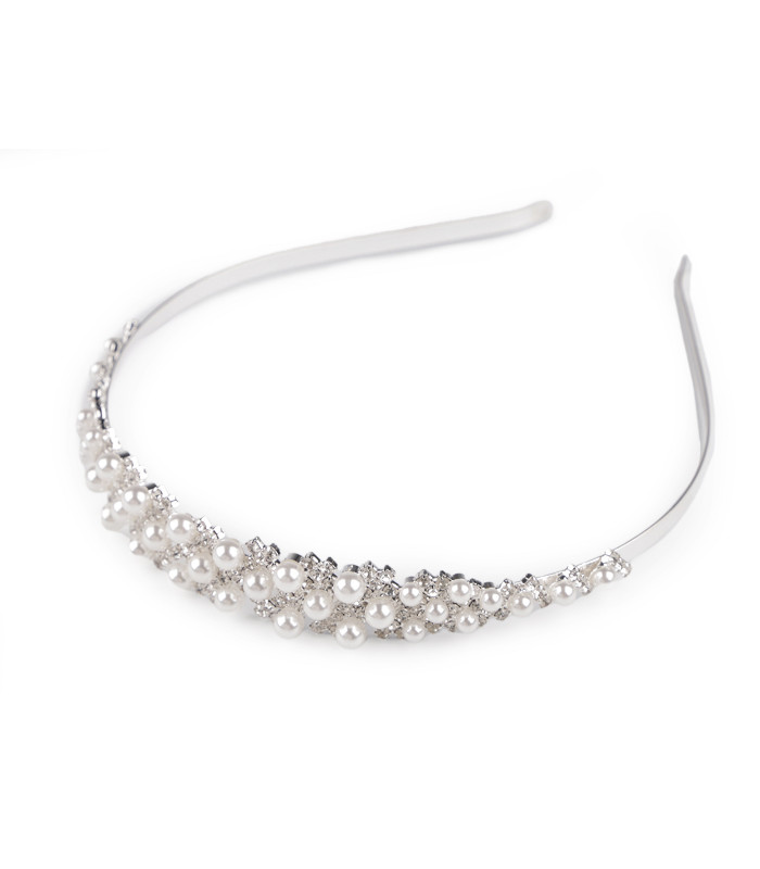 HAARBAND MIT PERLEN UND STRASS