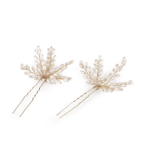 IMMITATION PEARL HAIRPINS – 2 UNITS