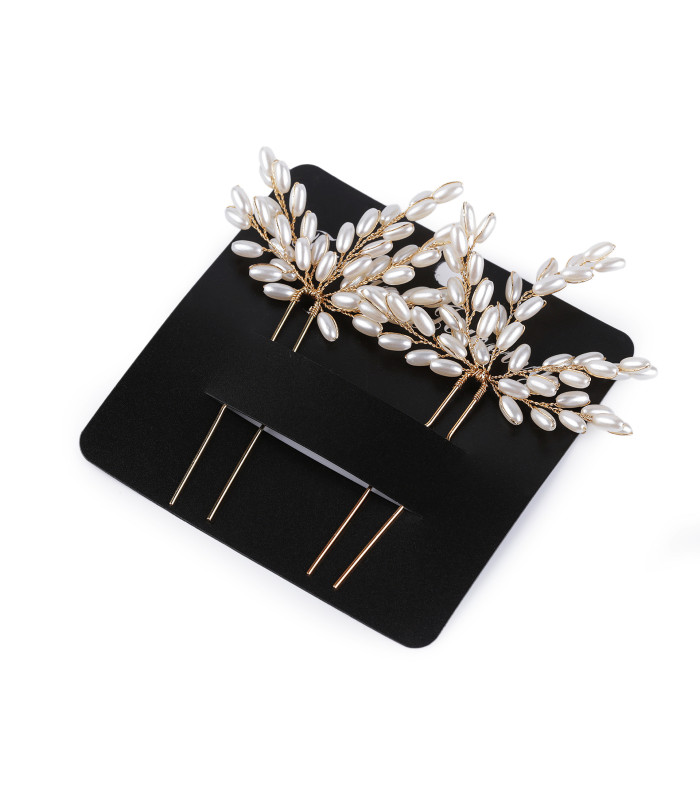 IMMITATION PEARL HAIRPINS – 2 UNITS